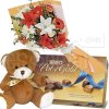Flores, Chocolates y Osito